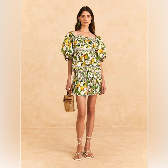 Farm Rio Off-White Fruit Orchard Mini Skirt - Picture 3 of 9